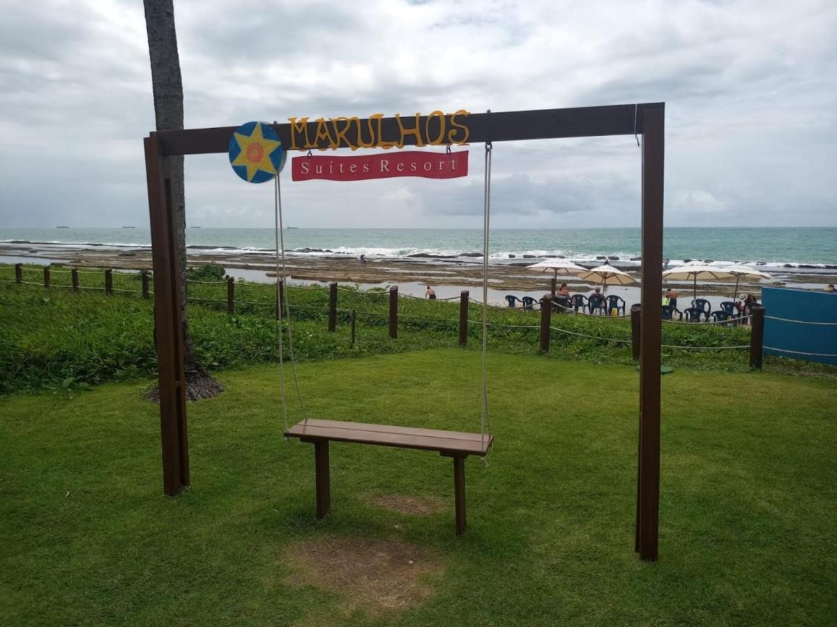 Estudio Marulhos, Varanda Com Vista De Mar E Parque Aquatico, A Beira-Mar Mar De Muro Alto, Com Wi-Fi, Restaurante, Estacionamento E A 10' De Porto De Galinhas Bagian luar foto