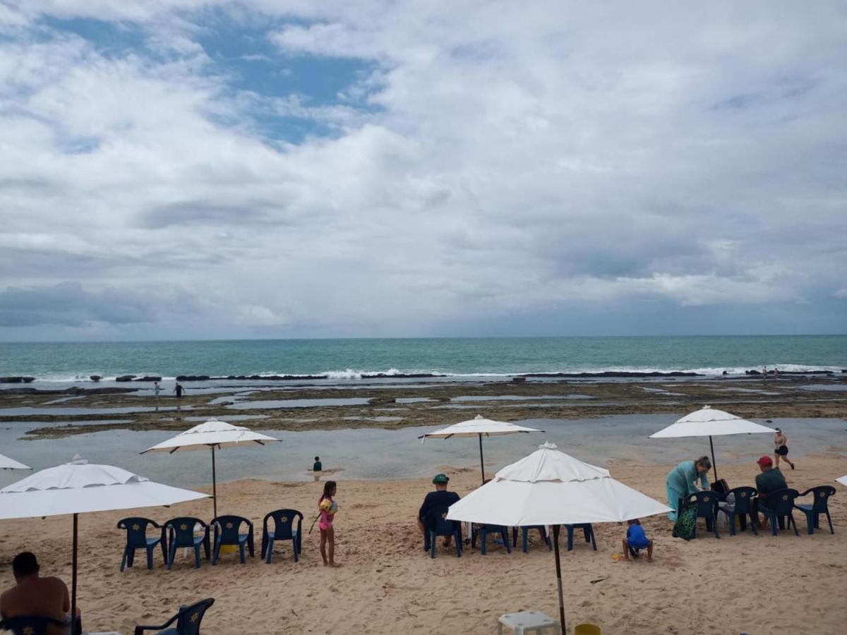 Estudio Marulhos, Varanda Com Vista De Mar E Parque Aquatico, A Beira-Mar Mar De Muro Alto, Com Wi-Fi, Restaurante, Estacionamento E A 10' De Porto De Galinhas Bagian luar foto